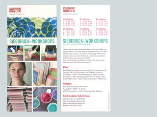 SIEBDRUCKATELIER KATHRIN BRÄUER // Workshop-Flyer